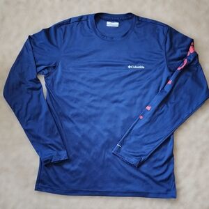 ​Columbia PFG Blue Medium Omni-Shade UPF 50 Long Sleeve Fishing Shirt